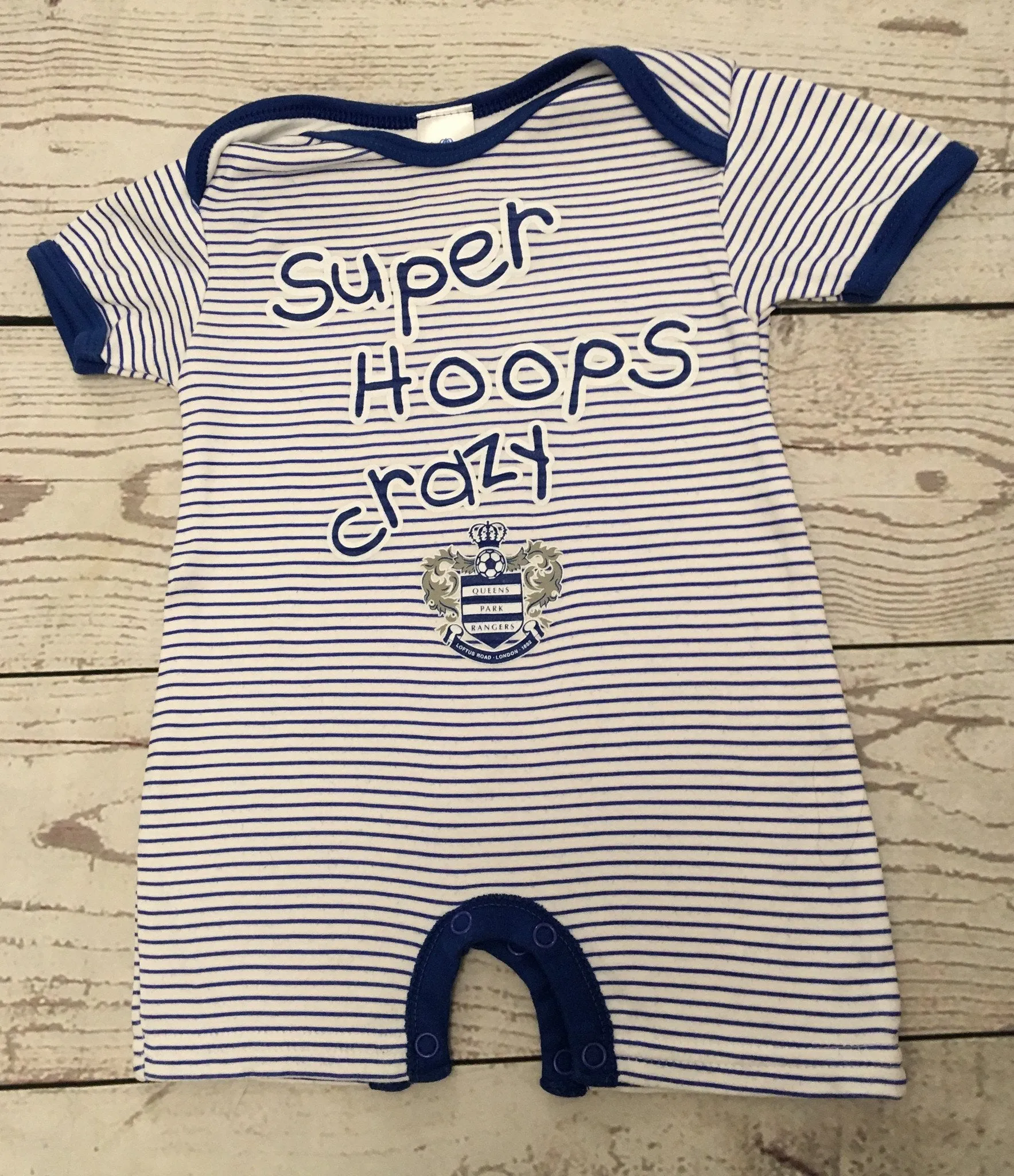 0-3 Months QPR Super Hoops Romper