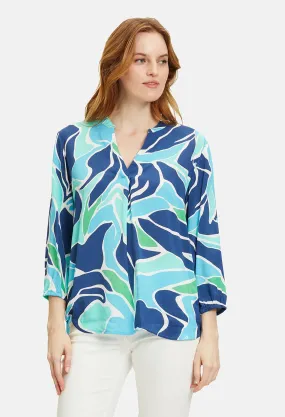 3/4 Sleeve Printed Blouse