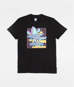 Adidas Thaxter T-Shirt - Black / Clear Mint / Bright Yellow / Light Pink