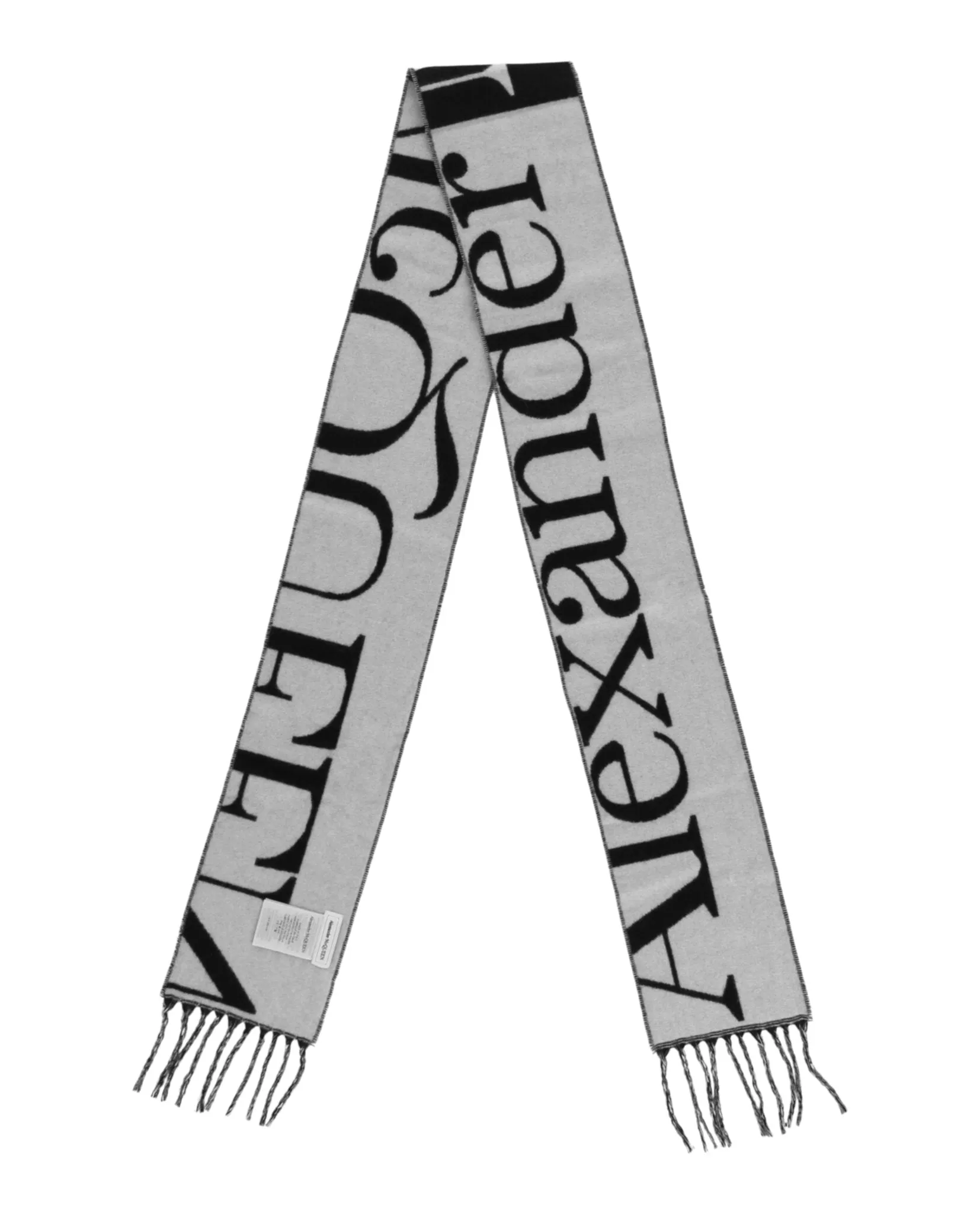 Alexander McQueen Unisex-Adult Cashmere Oversize Logo Scarf