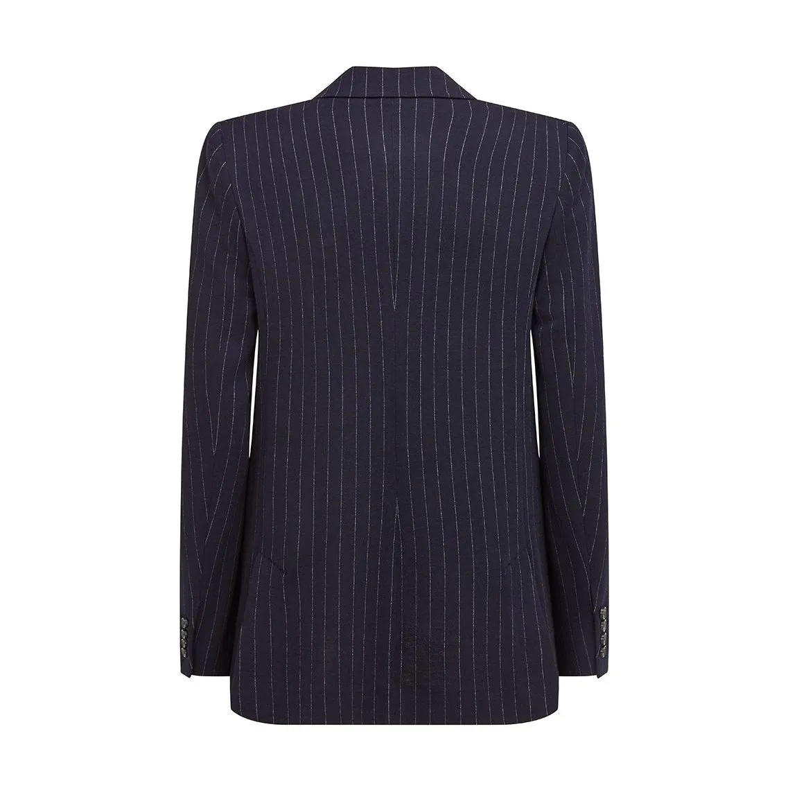 Amleto Pinstripe Navy Blue Blazer