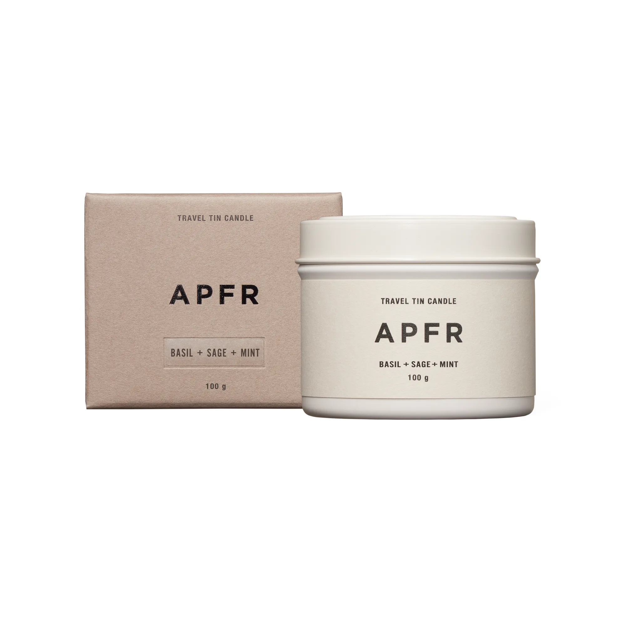 APFR Travel Tin Candle "Basil Sage Mint"