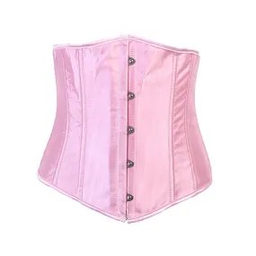 Baby Pink Satin Underbust Corset