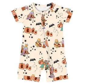 Boo Bash Pooh Boo - Bamboo Shorty Romper