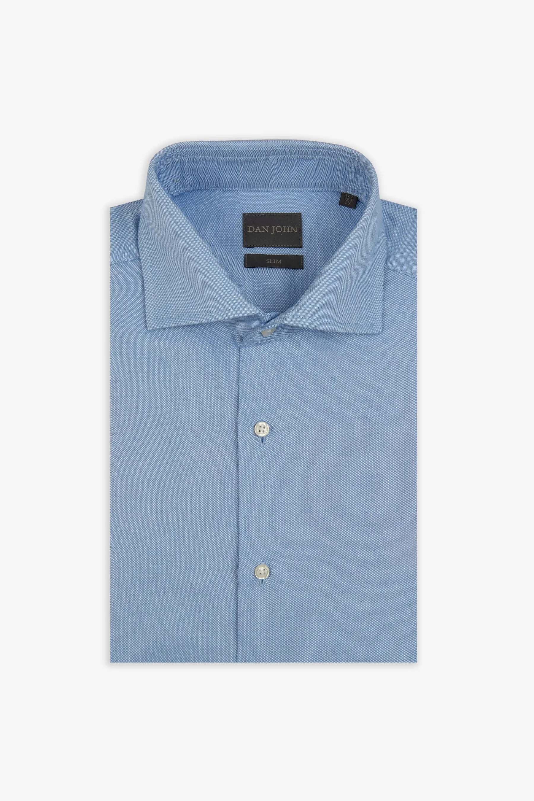 Camicia oxford celeste slim