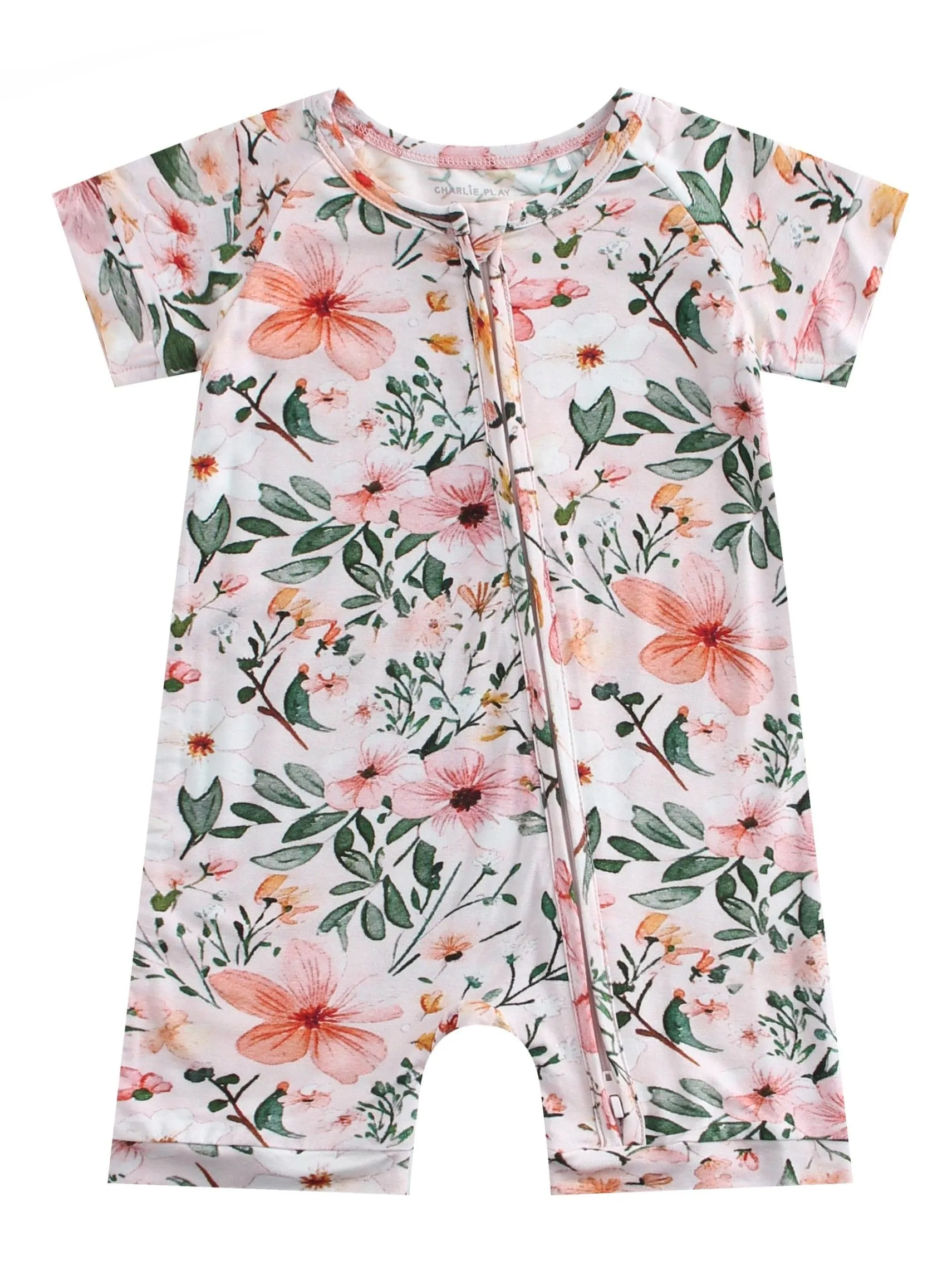 Charlie Play Spring Floral - Bamboo Shorty Romper