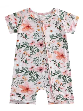 Charlie Play Spring Floral - Bamboo Shorty Romper