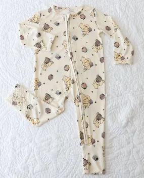 Classic Pooh - Connor Bamboo Zippy Baby Romper