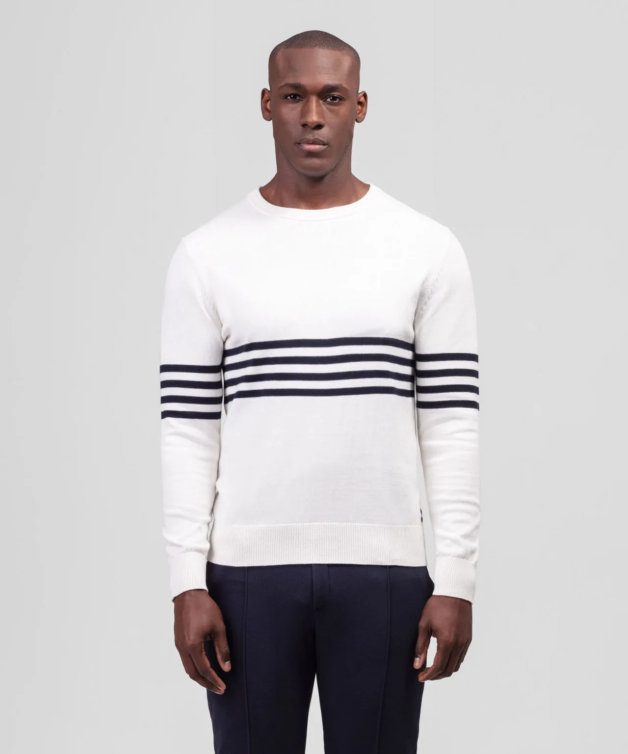 Cotton Cashmere Sweatshirt: Off White