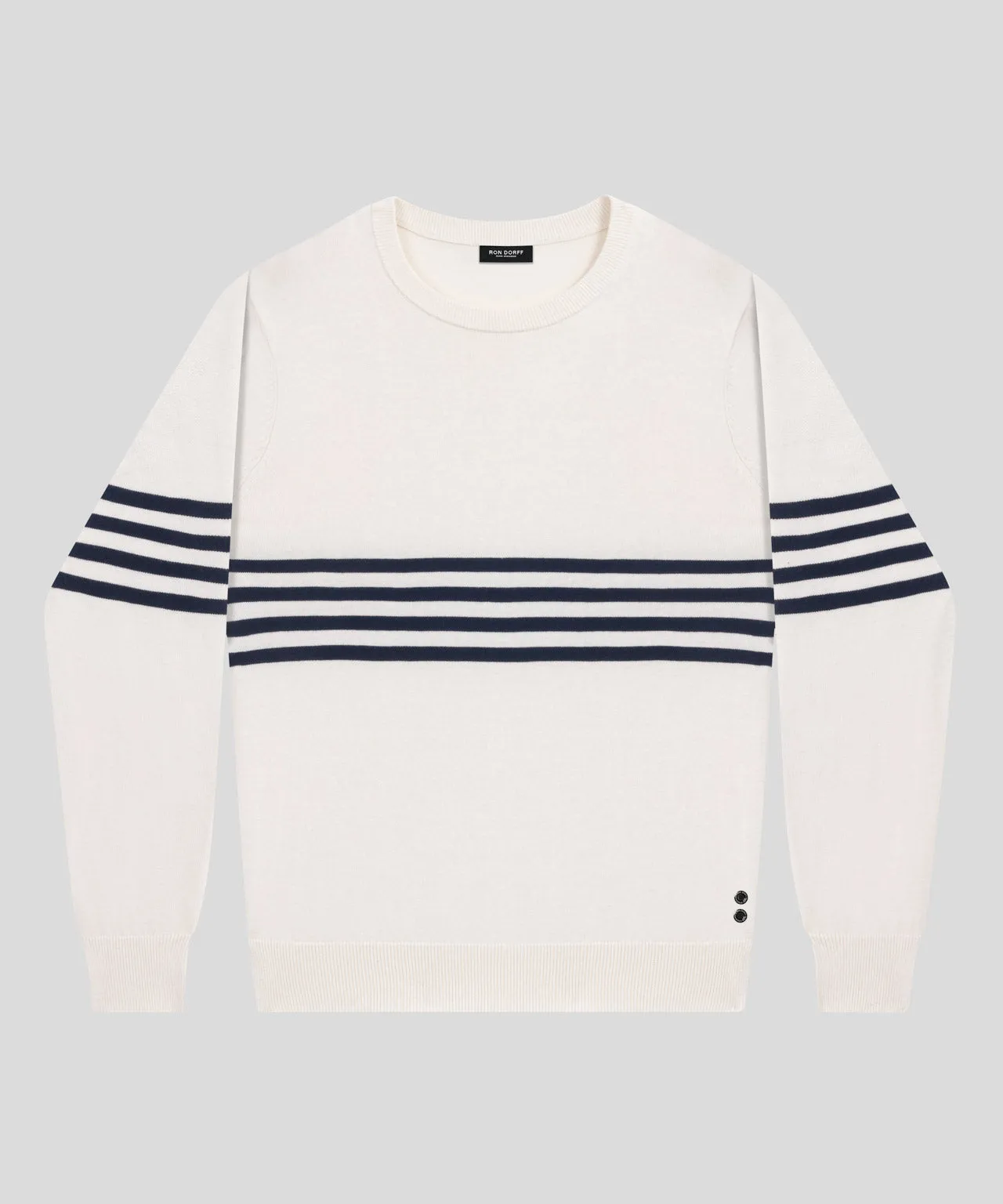 Cotton Cashmere Sweatshirt: Off White