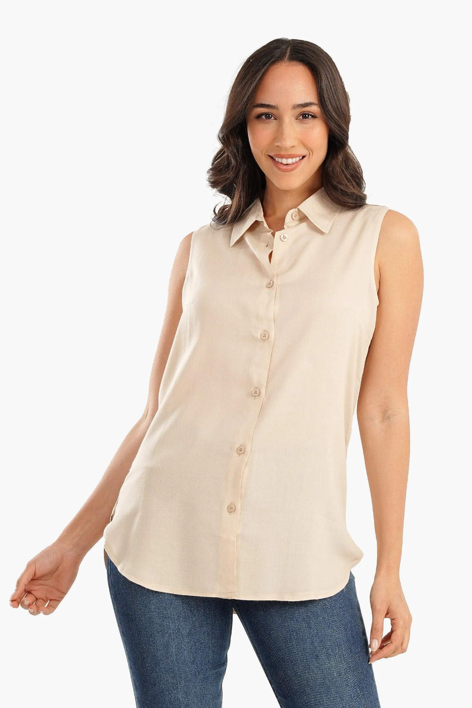 Cotton Sleeveless Shirt