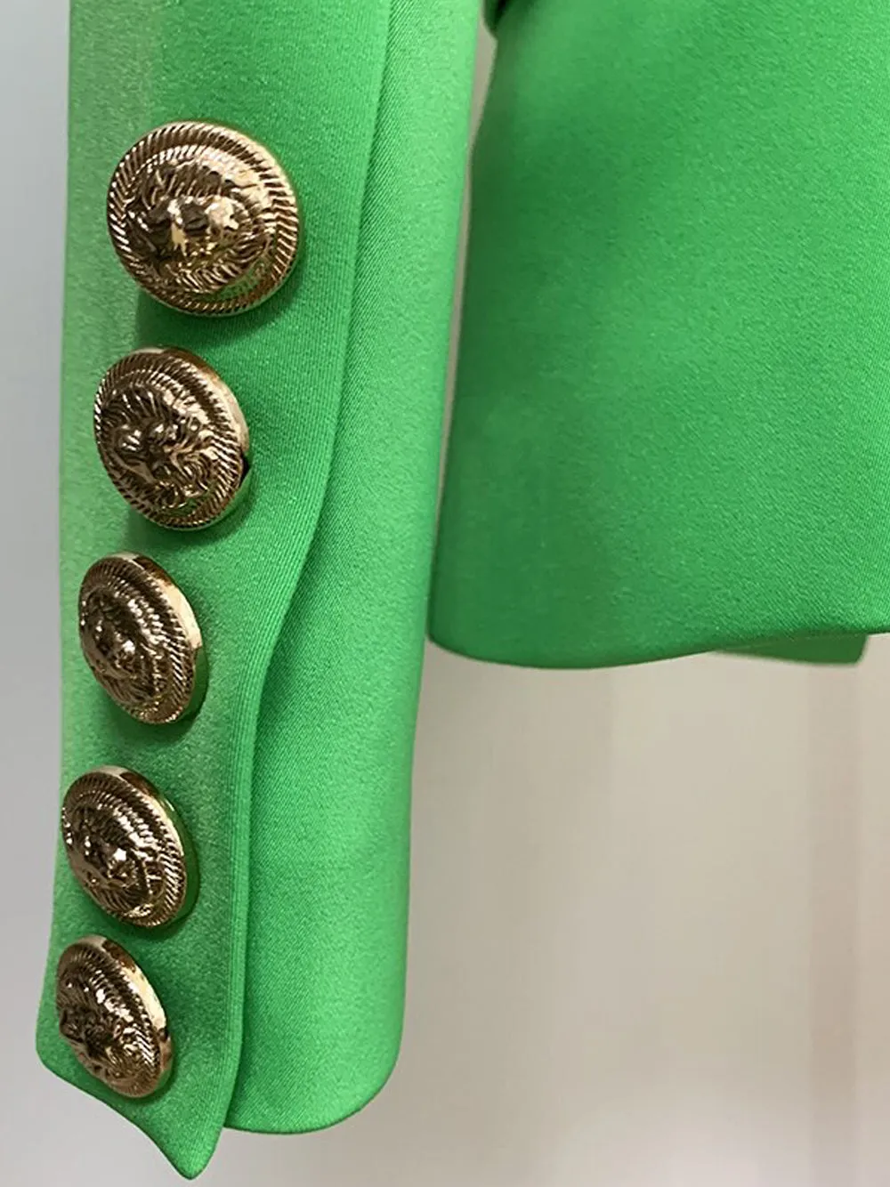 Double Breasted Blazer in Hunter Green