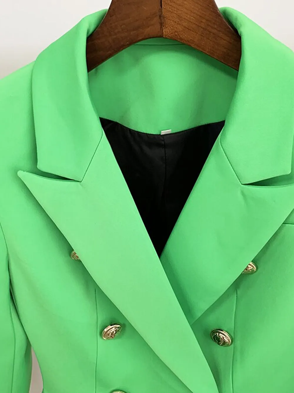 Double Breasted Blazer in Hunter Green