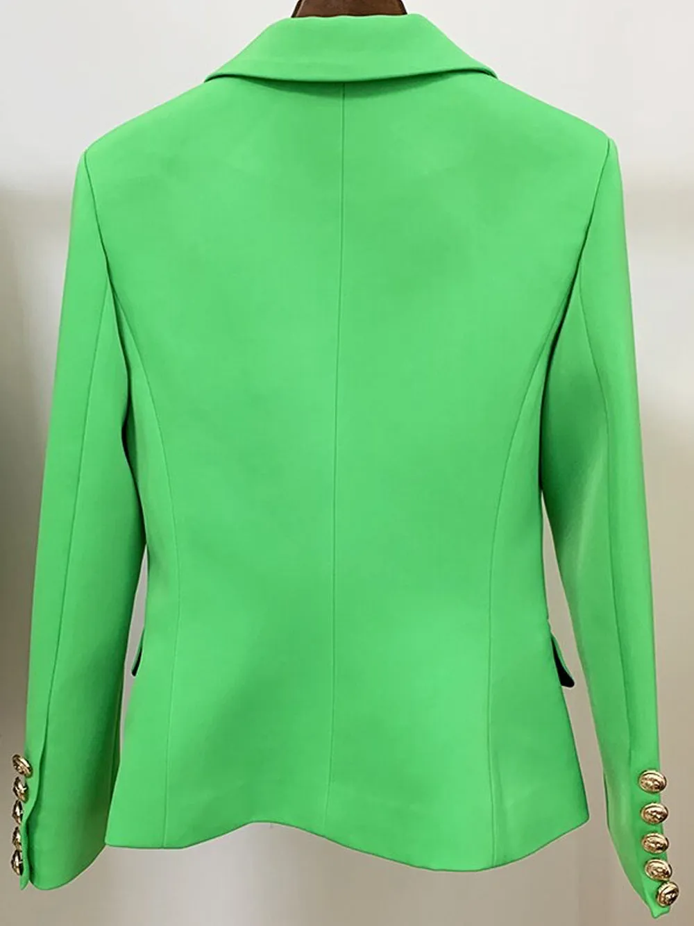 Double Breasted Blazer in Hunter Green