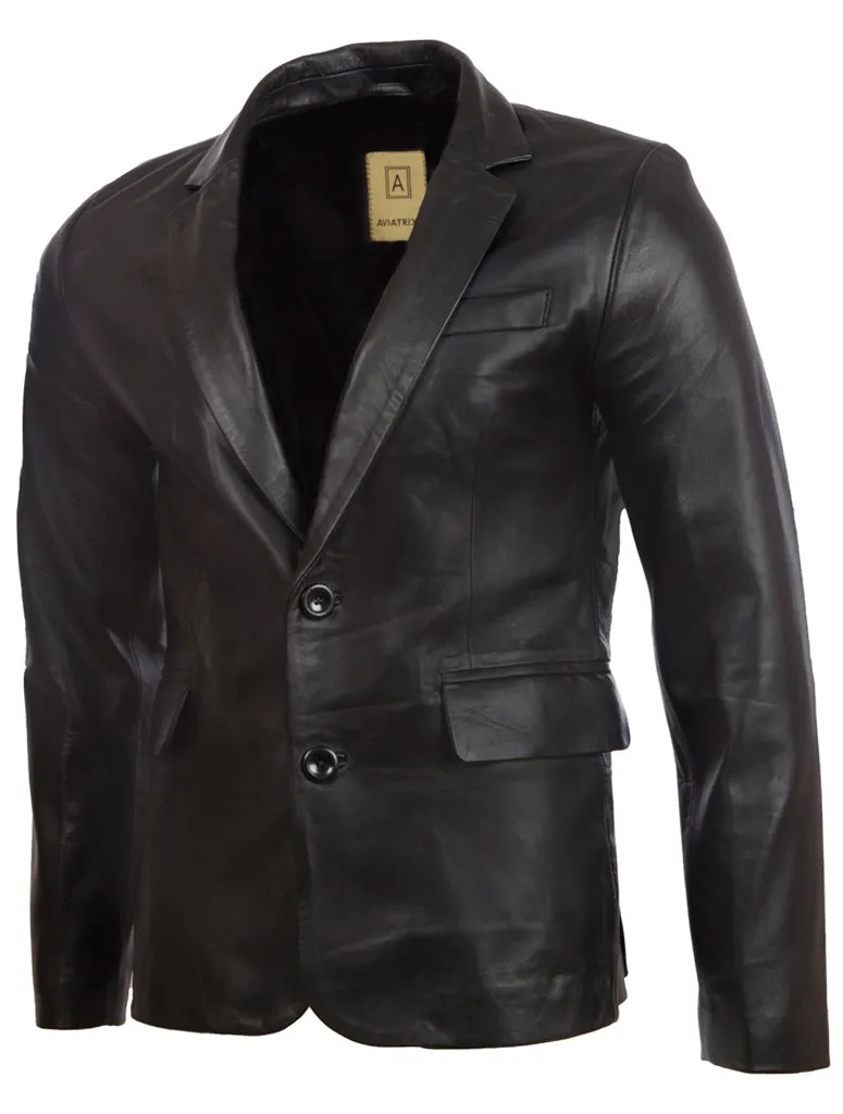 EAQQ Men's Blazer - Black