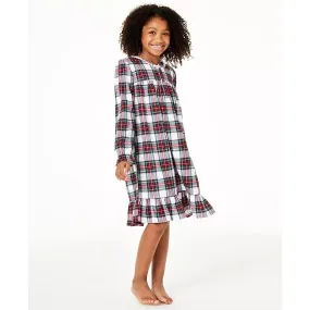 FAMILY PAJAMAS Matching Kids Stewart Plaid Nightgown