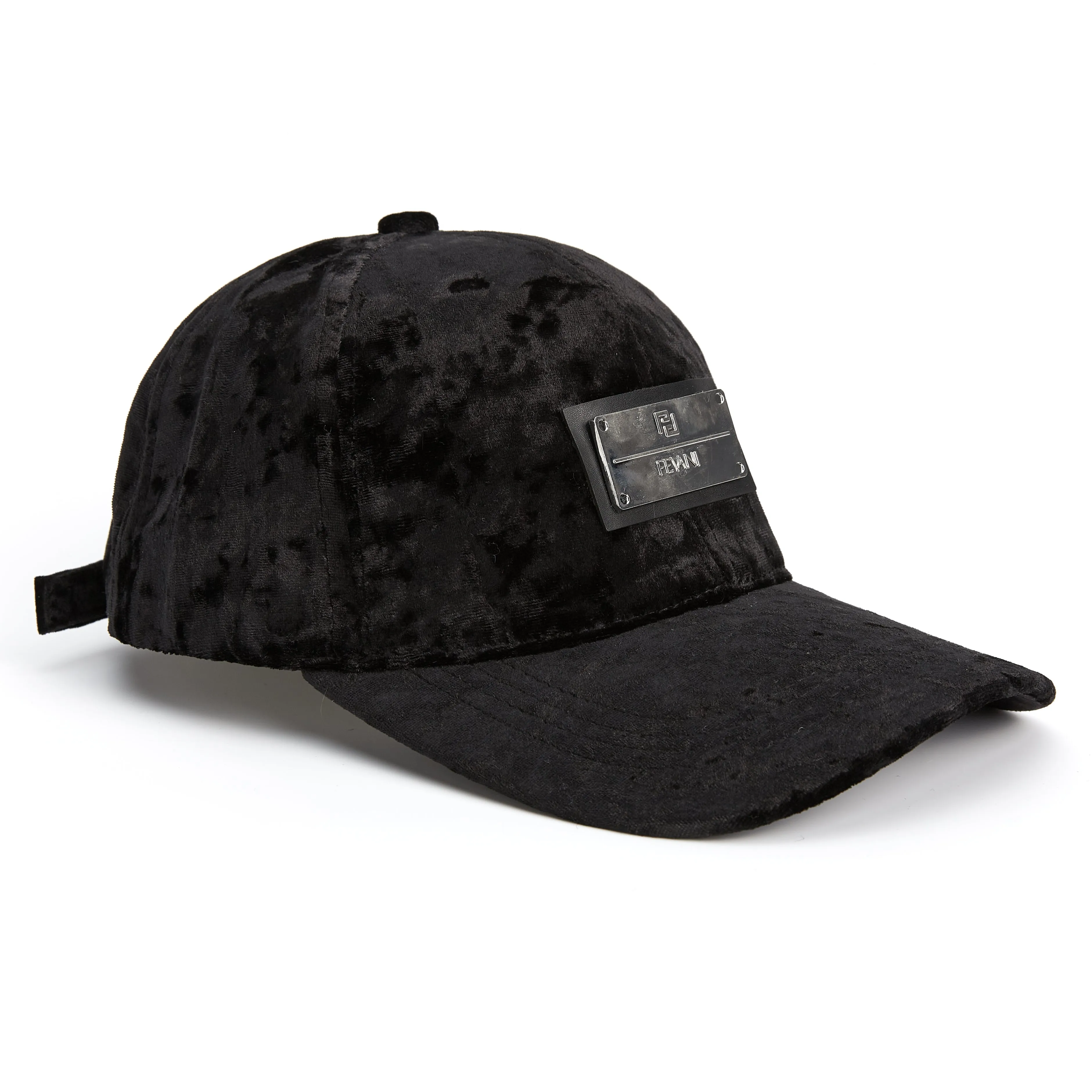 Fevani Winter Black Velvet Basketball Cap