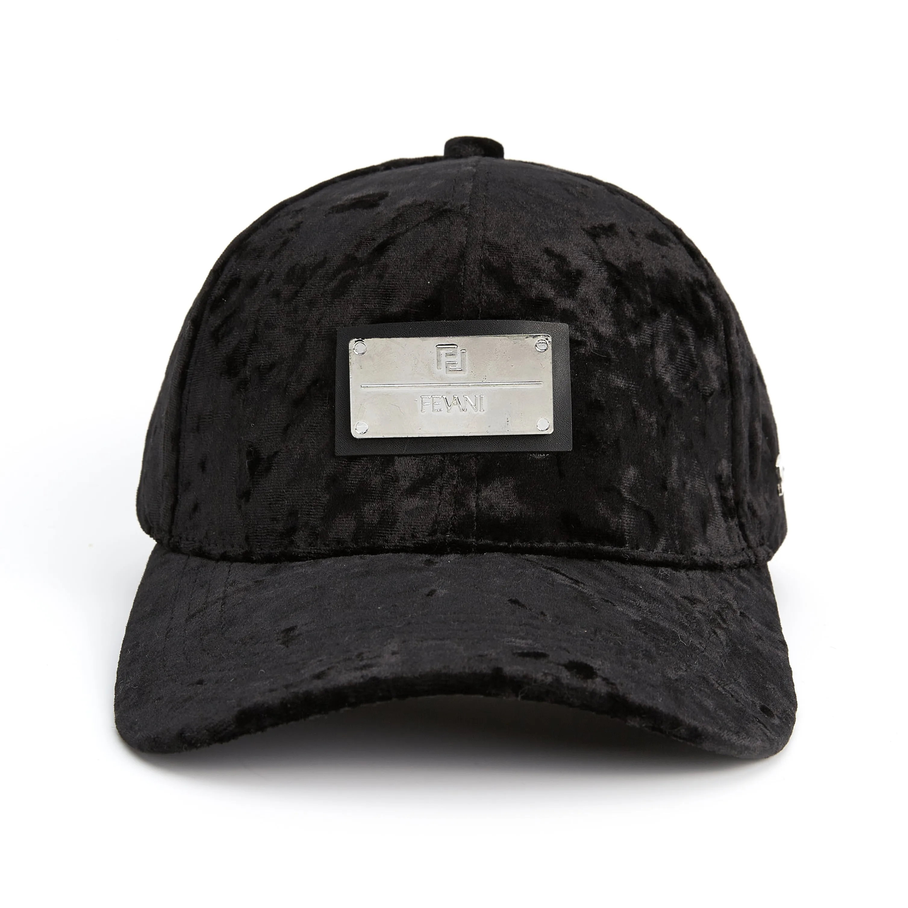 Fevani Winter Black Velvet Basketball Cap