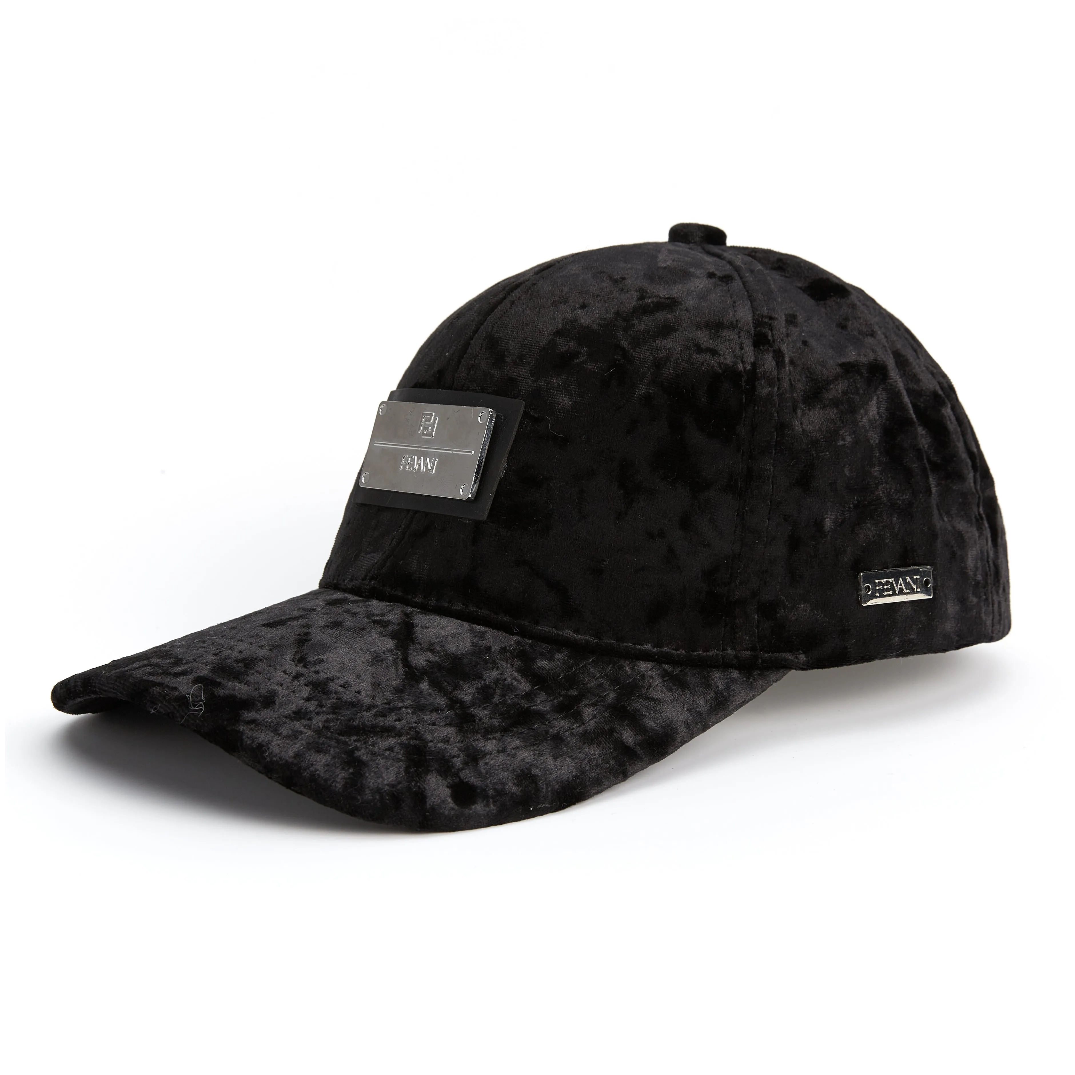 Fevani Winter Black Velvet Basketball Cap