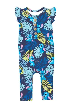 Fluffy Friends Ohana - Bamboo Flutter Sleeve Romper