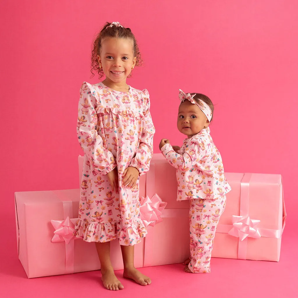 Ginger Posh Flannelette Ruffled Pajama Set