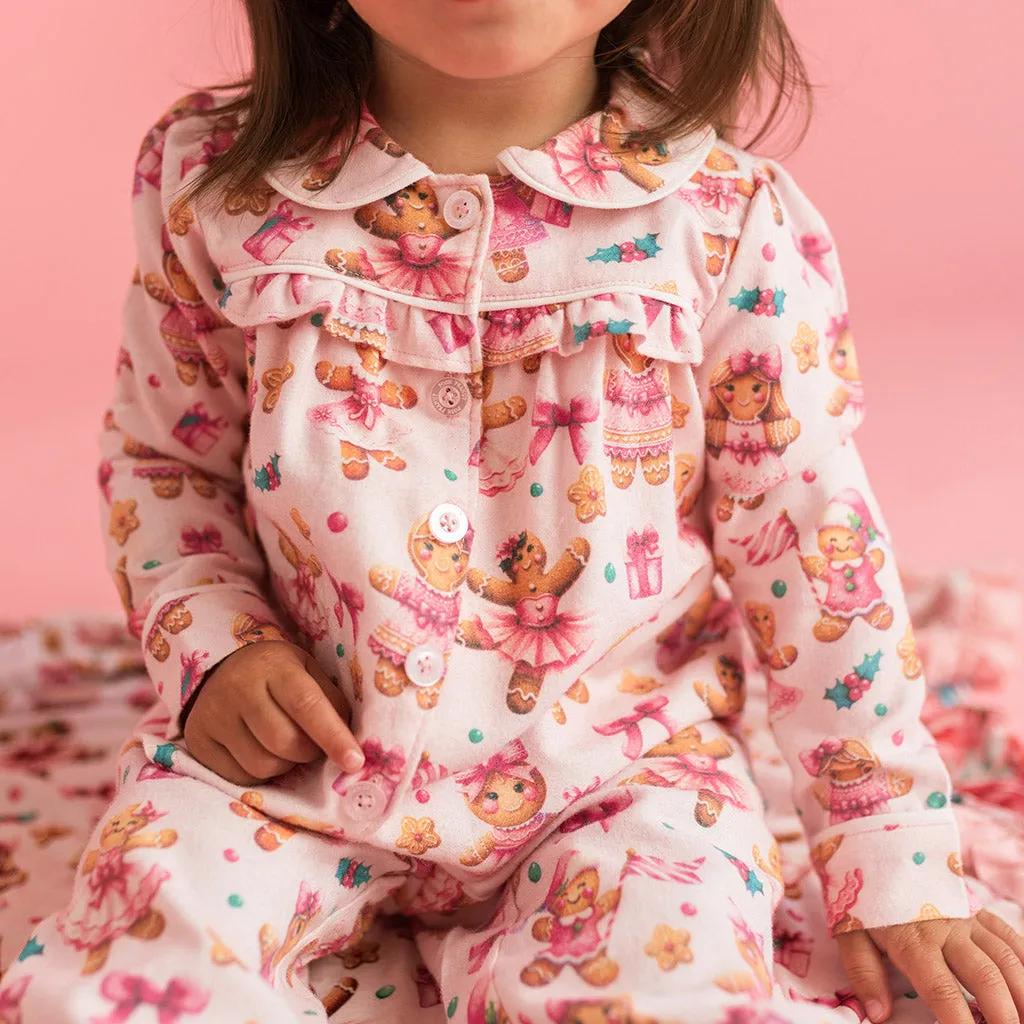 Ginger Posh Flannelette Ruffled Pajama Set