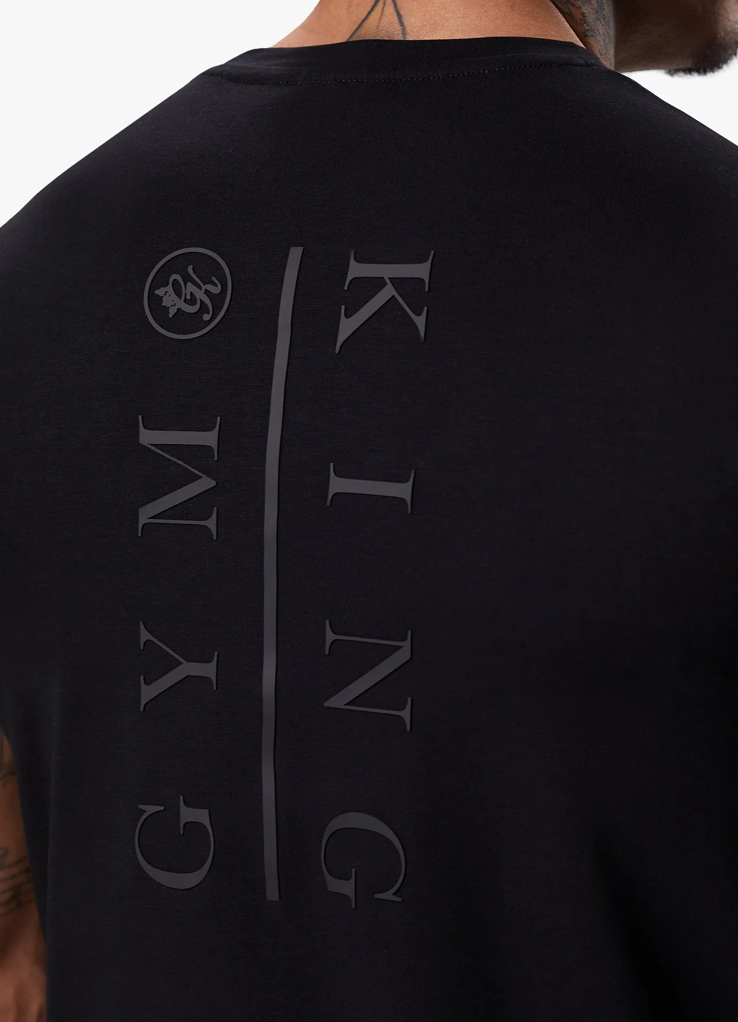 Gym King Split Tee - Black