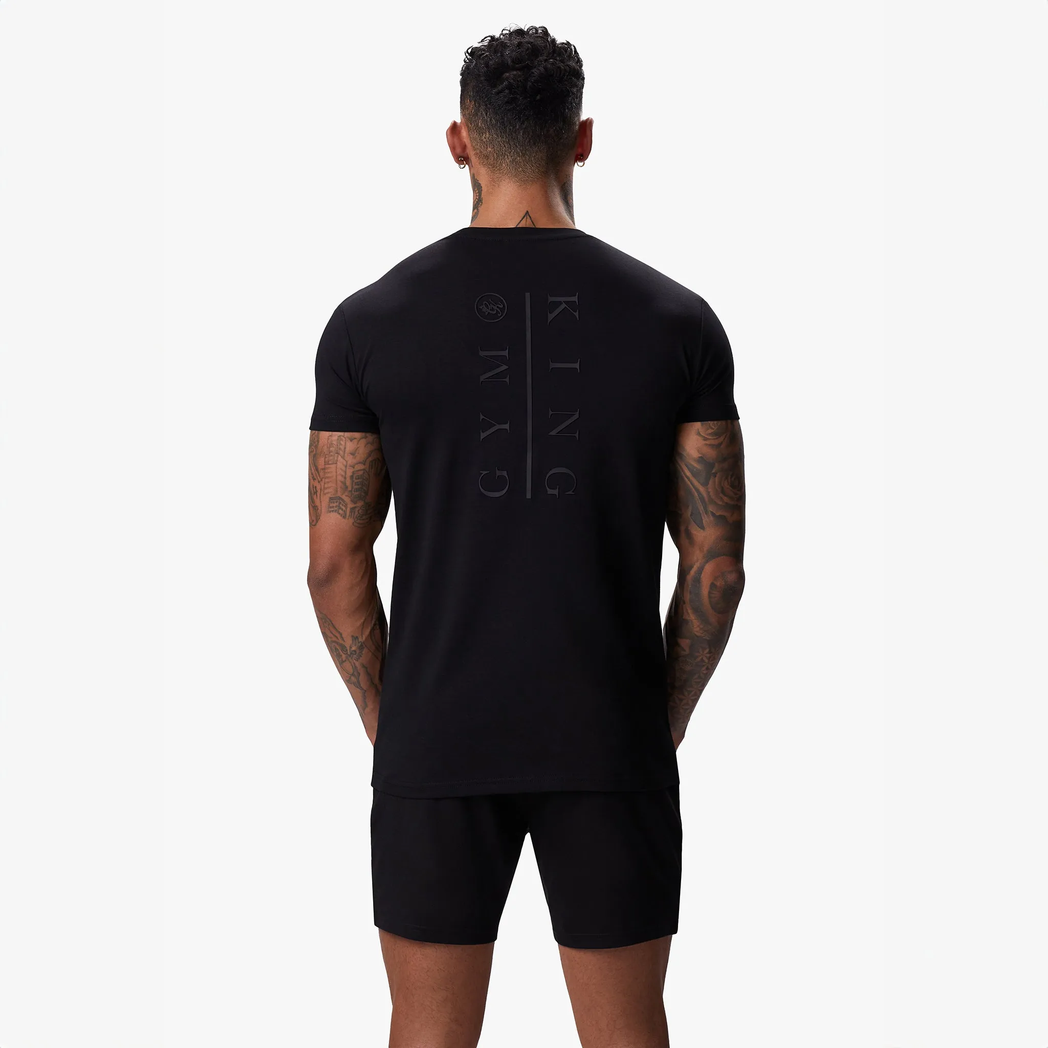 Gym King Split Tee - Black