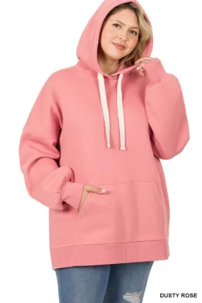 Hi Curvy Plus Size Women Oversized Hoodie Longline Sweatshirt