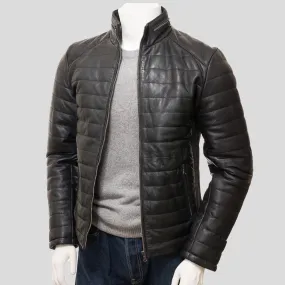 Jair Black Quilted Leather Jacket