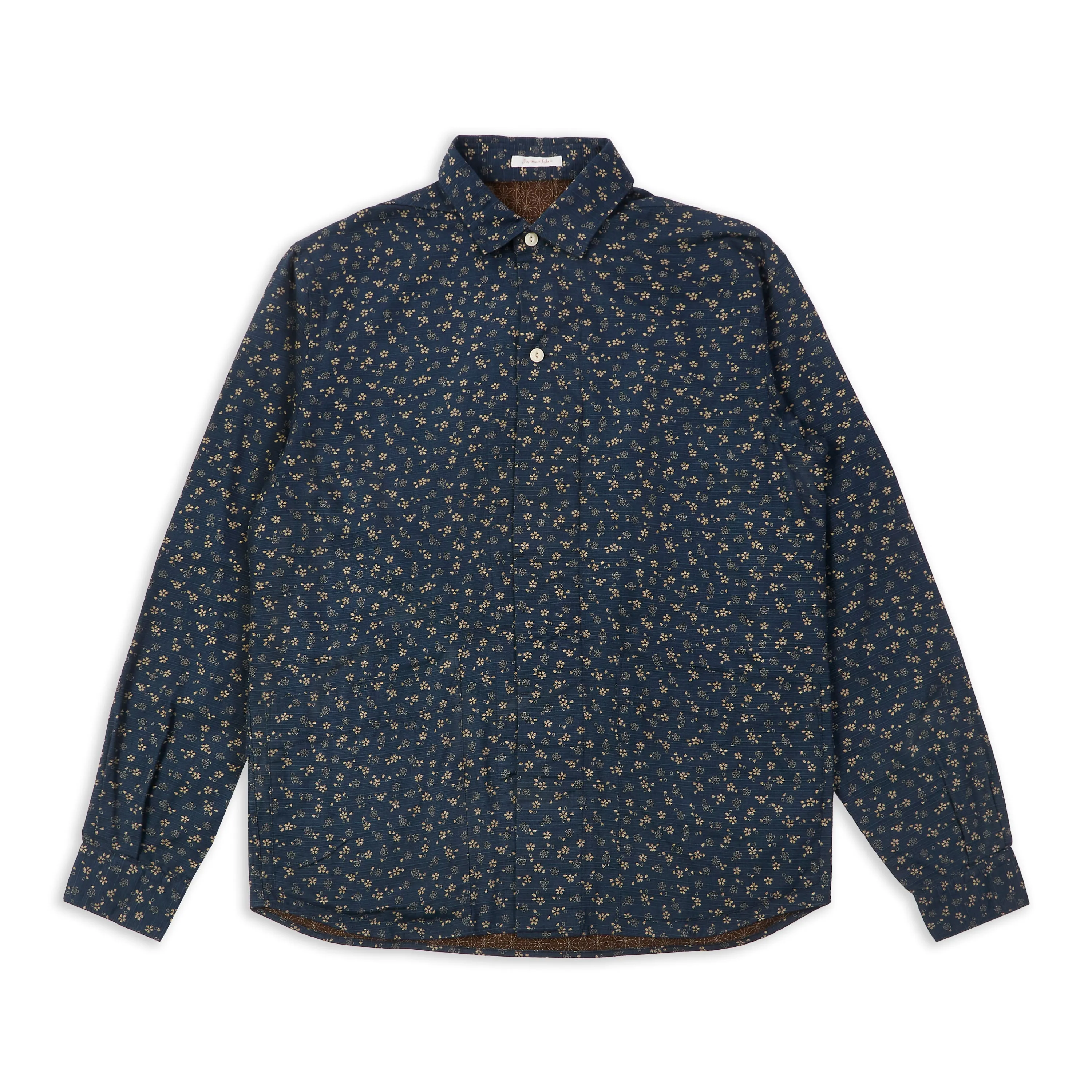 Kimi Shirt - Double Print Navy