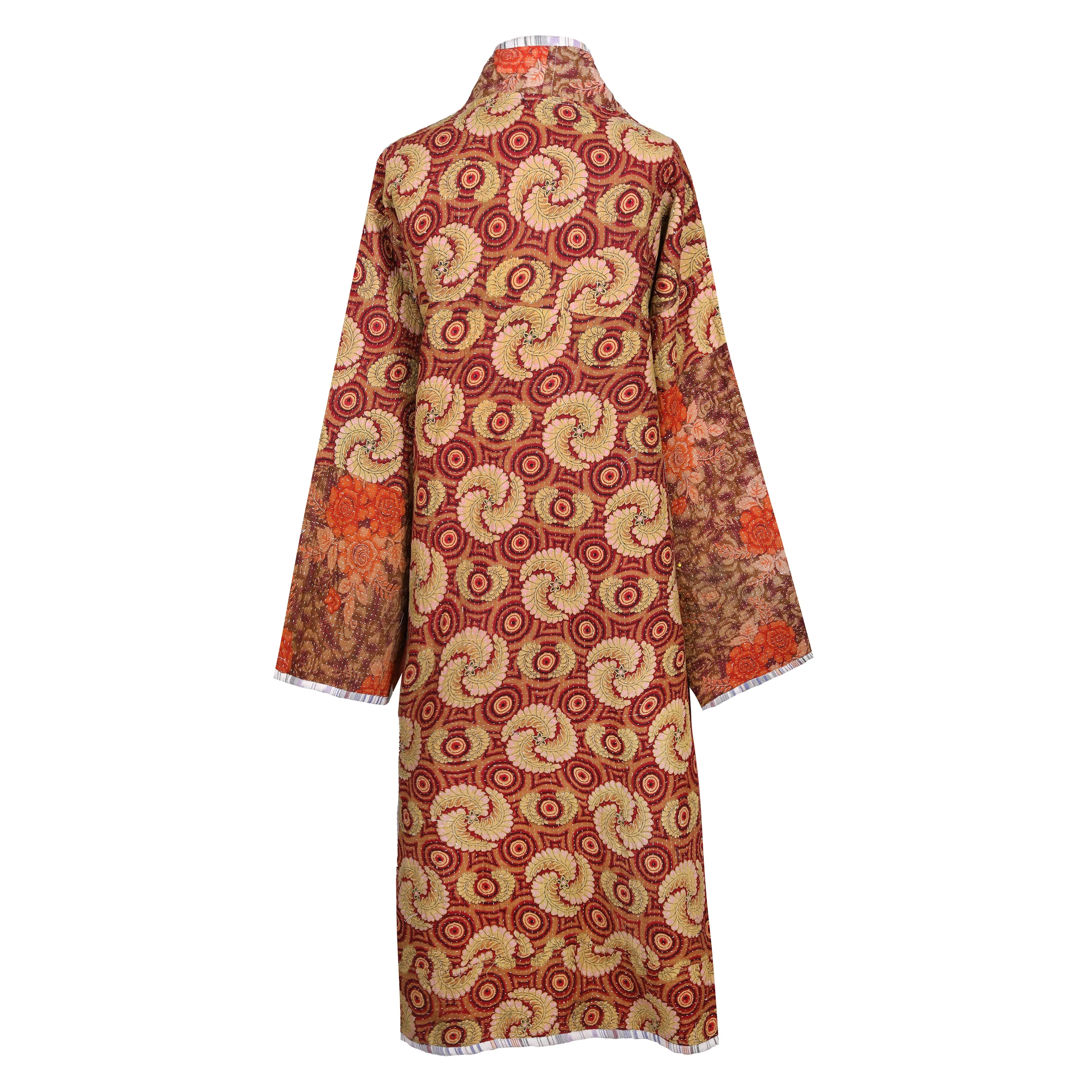 Kyra Cotton Vintage Quilted Kantha Coat ONE OF KIND