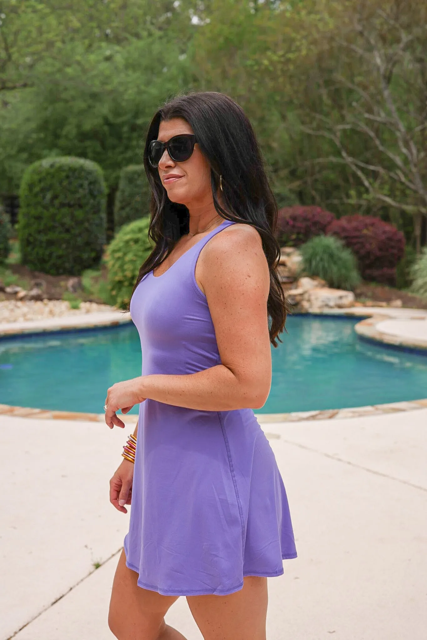 Lavender Tennis Romper Dress