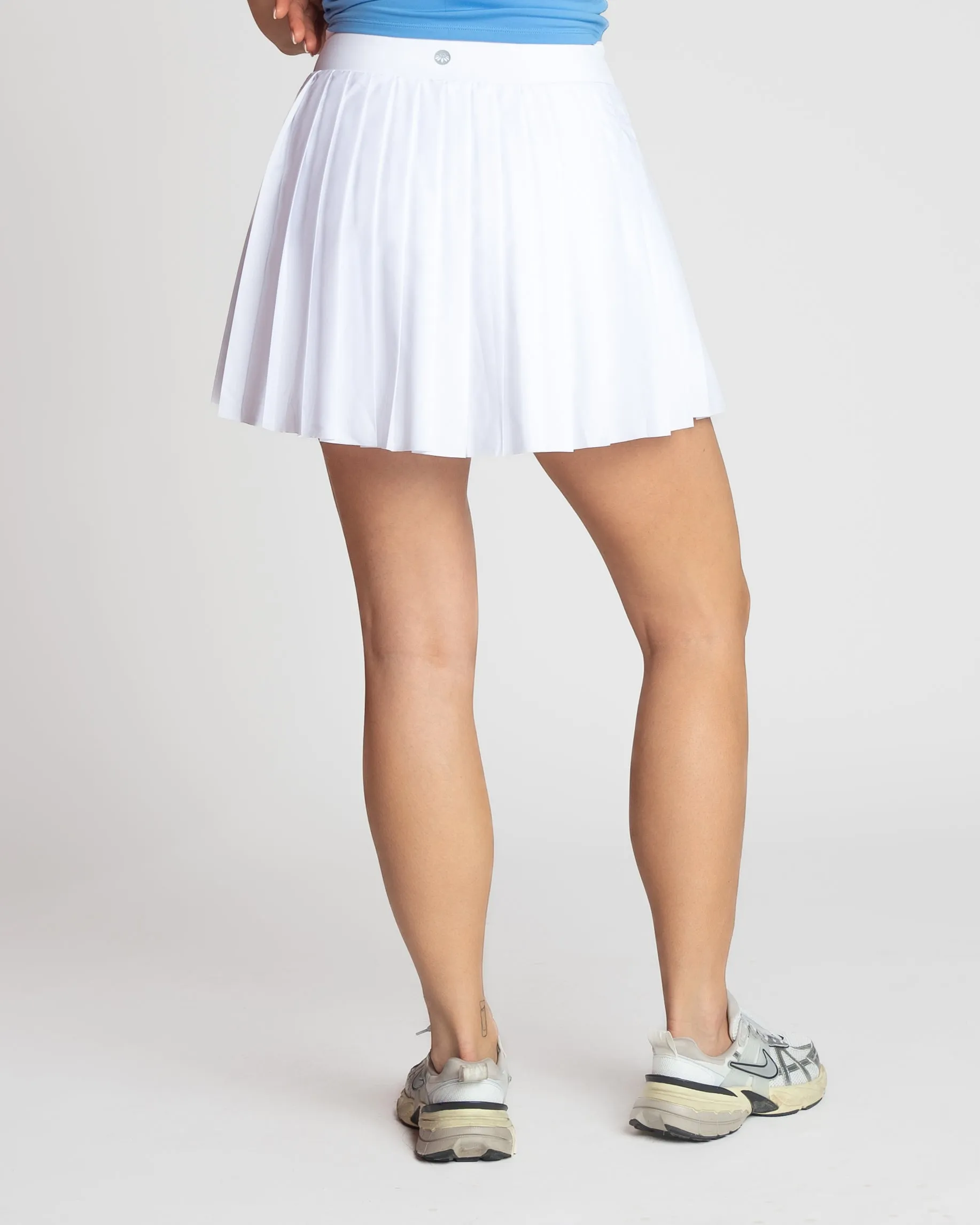 Lux Pleated Skort - White