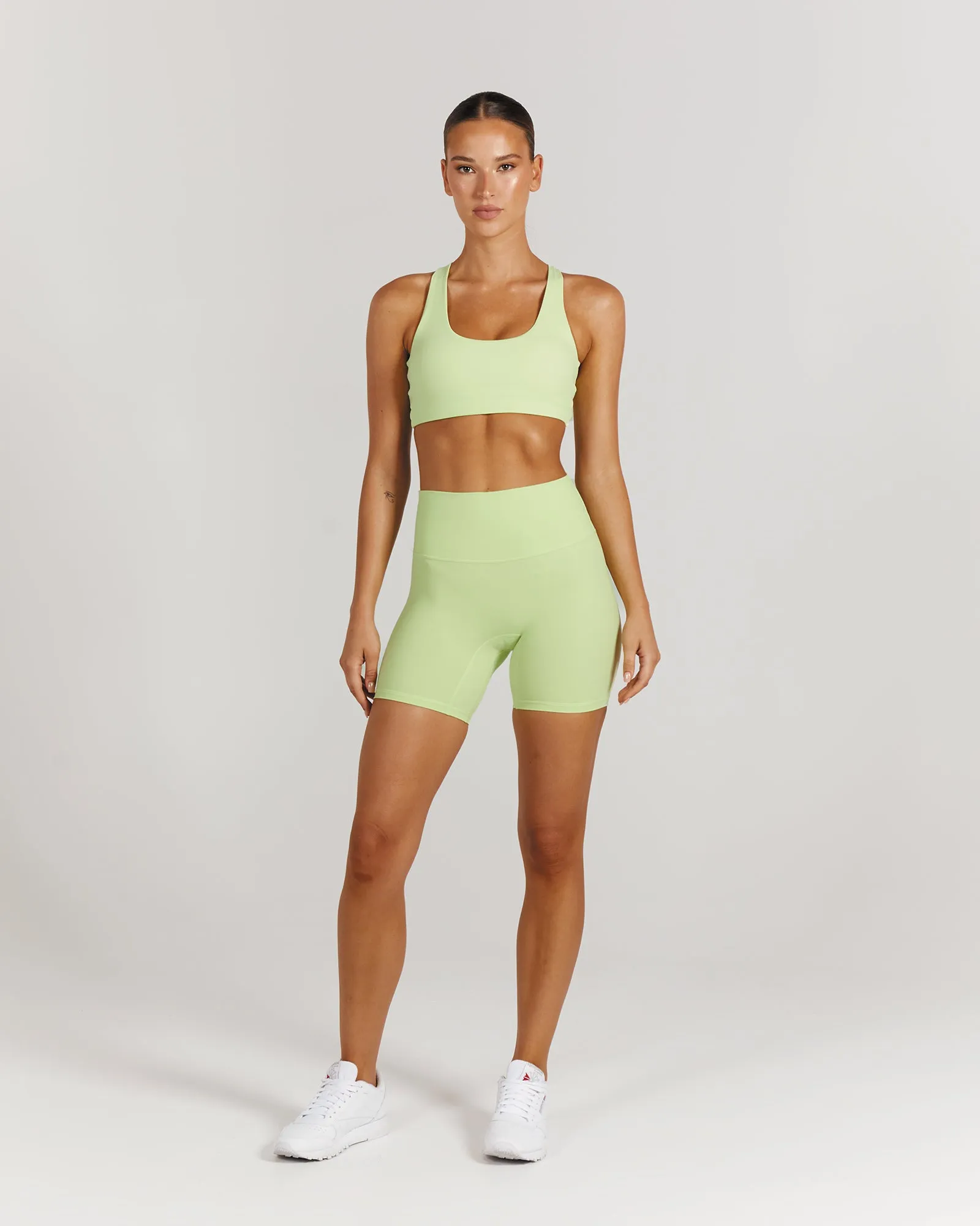 LUXE BIKER SHORTS V2 - LIME