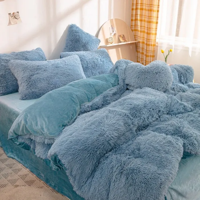 Luxury Plush Autumn & Winter Bedding Cover Set