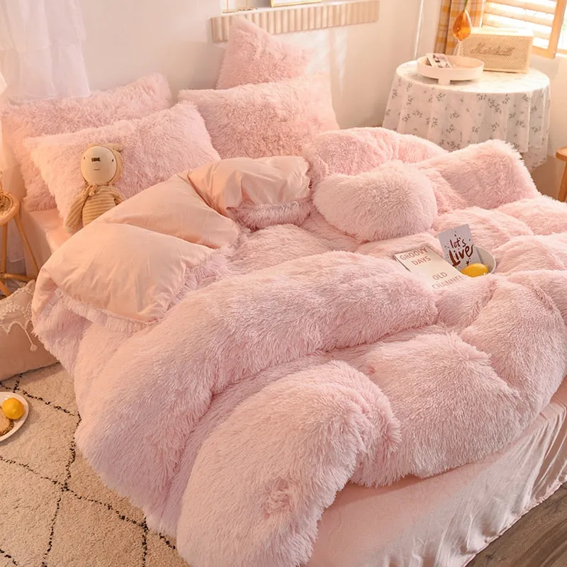 Luxury Plush Autumn & Winter Bedding Cover Set