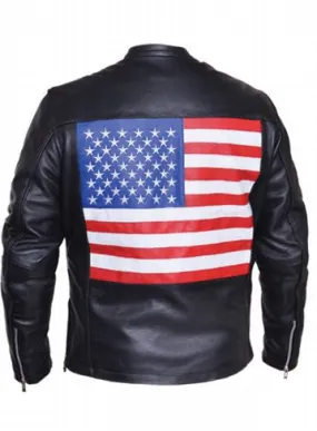 Mens PREMIUM Scooter Jacket - USA Flag