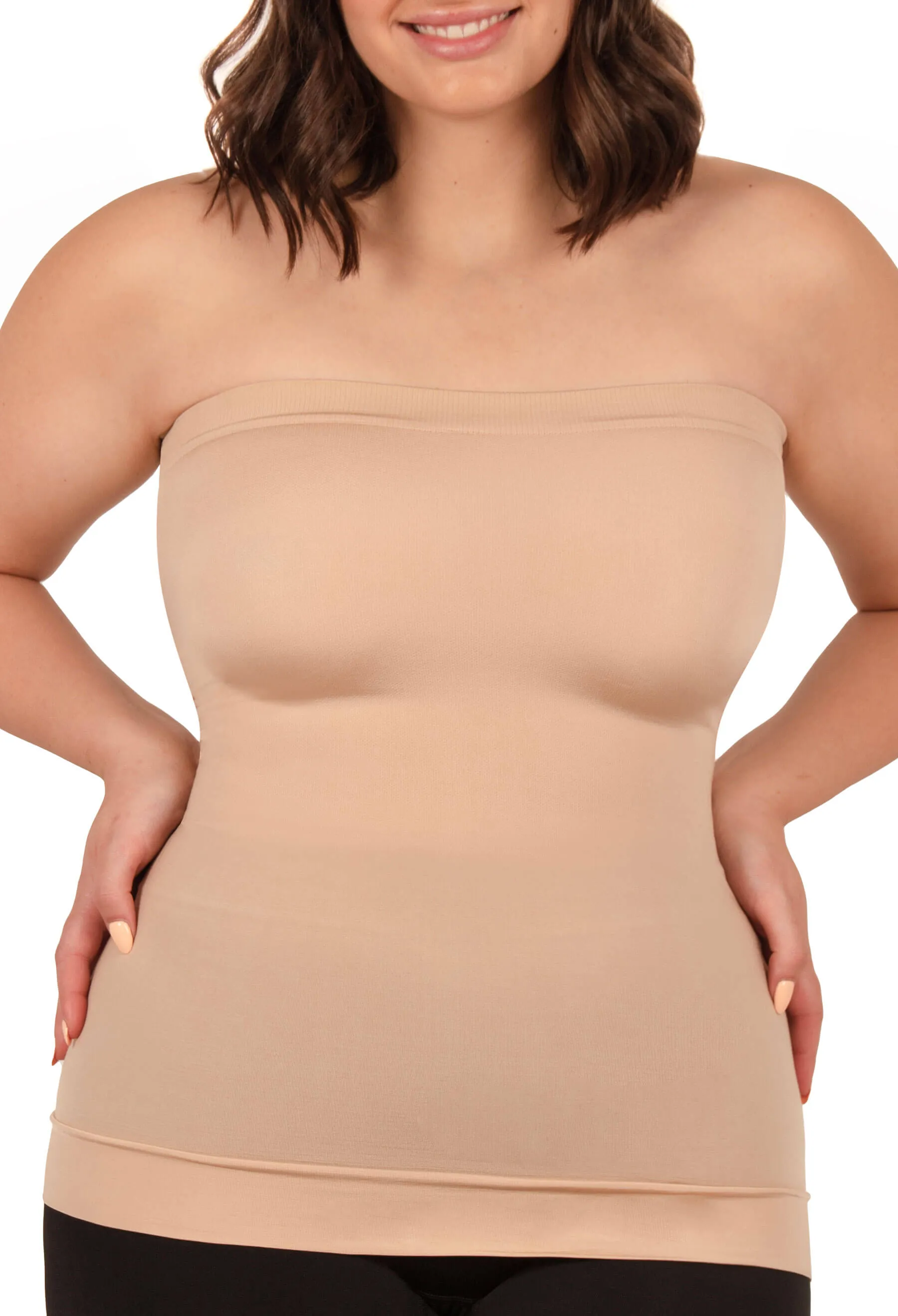 Minimising Strapless Tube Top - 2 PACK