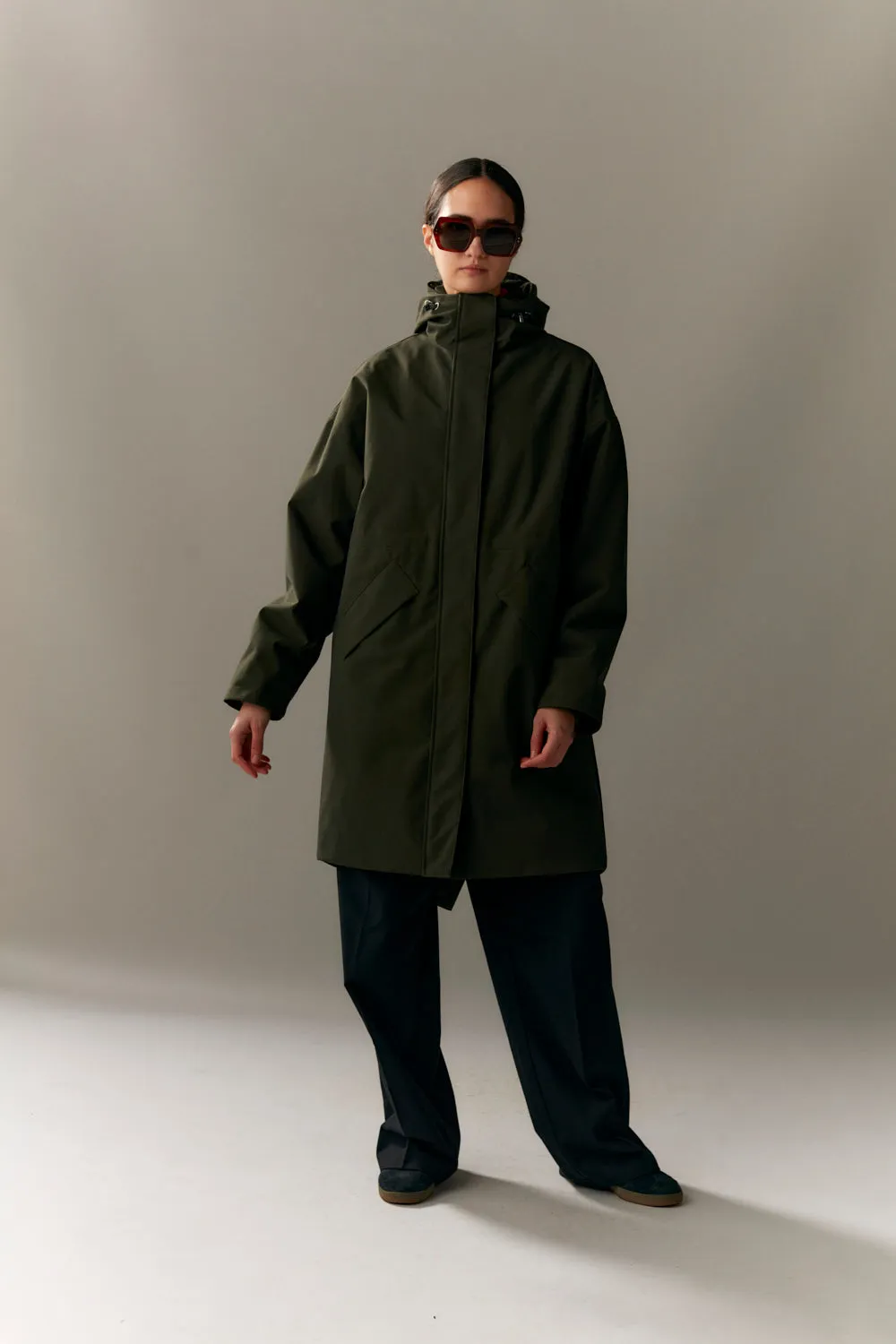 MONICA G POLY RAYON AW23 olive