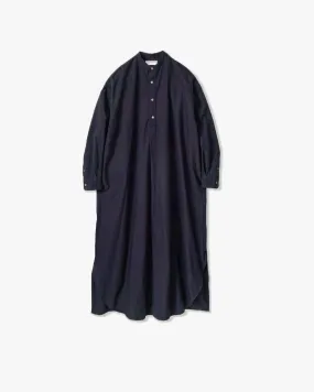 Oxford Oversized Band Collar Dress