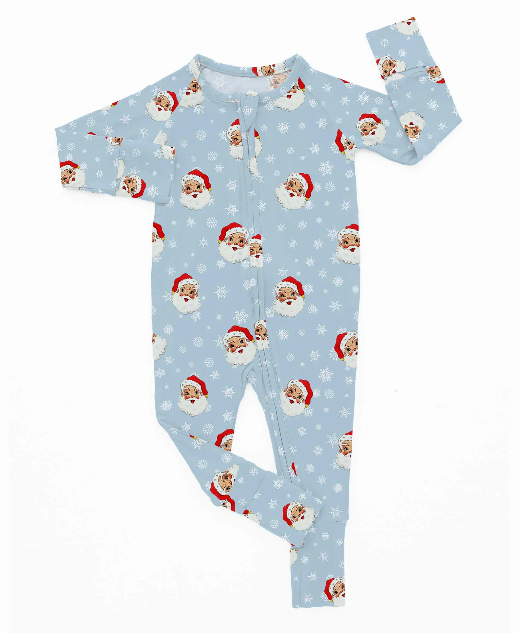 [Pre Order] Holiday Classics Merry & Blue - Bamboo Zippy Romper (EST SHIP LATE OCT)