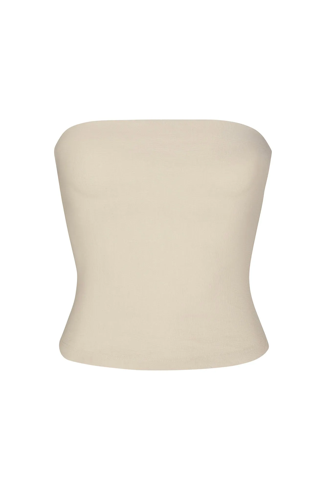 Ritts Strapless Top in Stretch Suiting