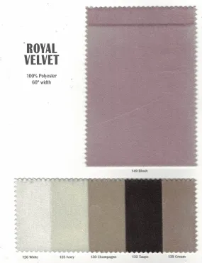 Royal Velvet Fabric | Soft and Plush Non Stretch Velvet Fabric | 60" Wide | Apparel, Decor, Drapery and Upholstery Weight | Multiple Colors | Wholesale Bolt |