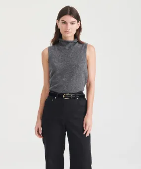 Signature Cashmere Sleeveless Turtleneck