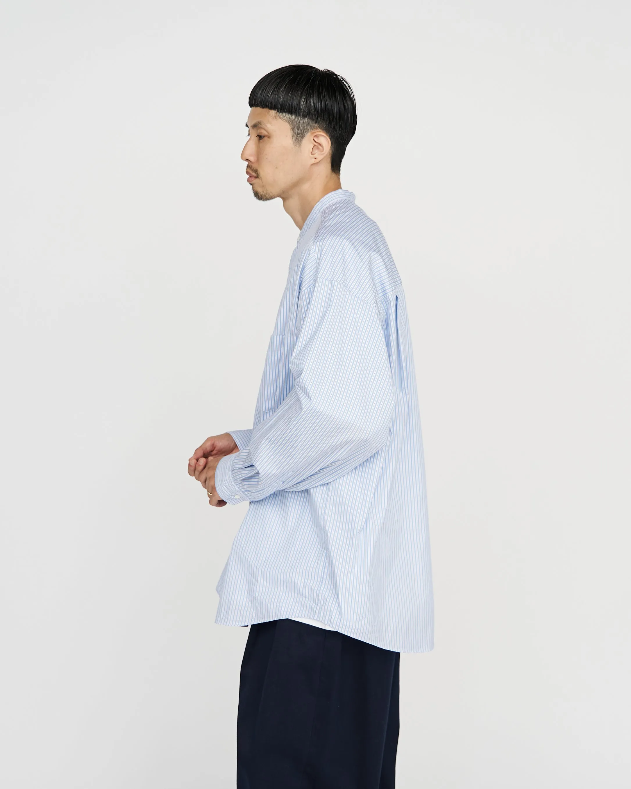 SOKTAS L/S Oversized Band Collar Shirt