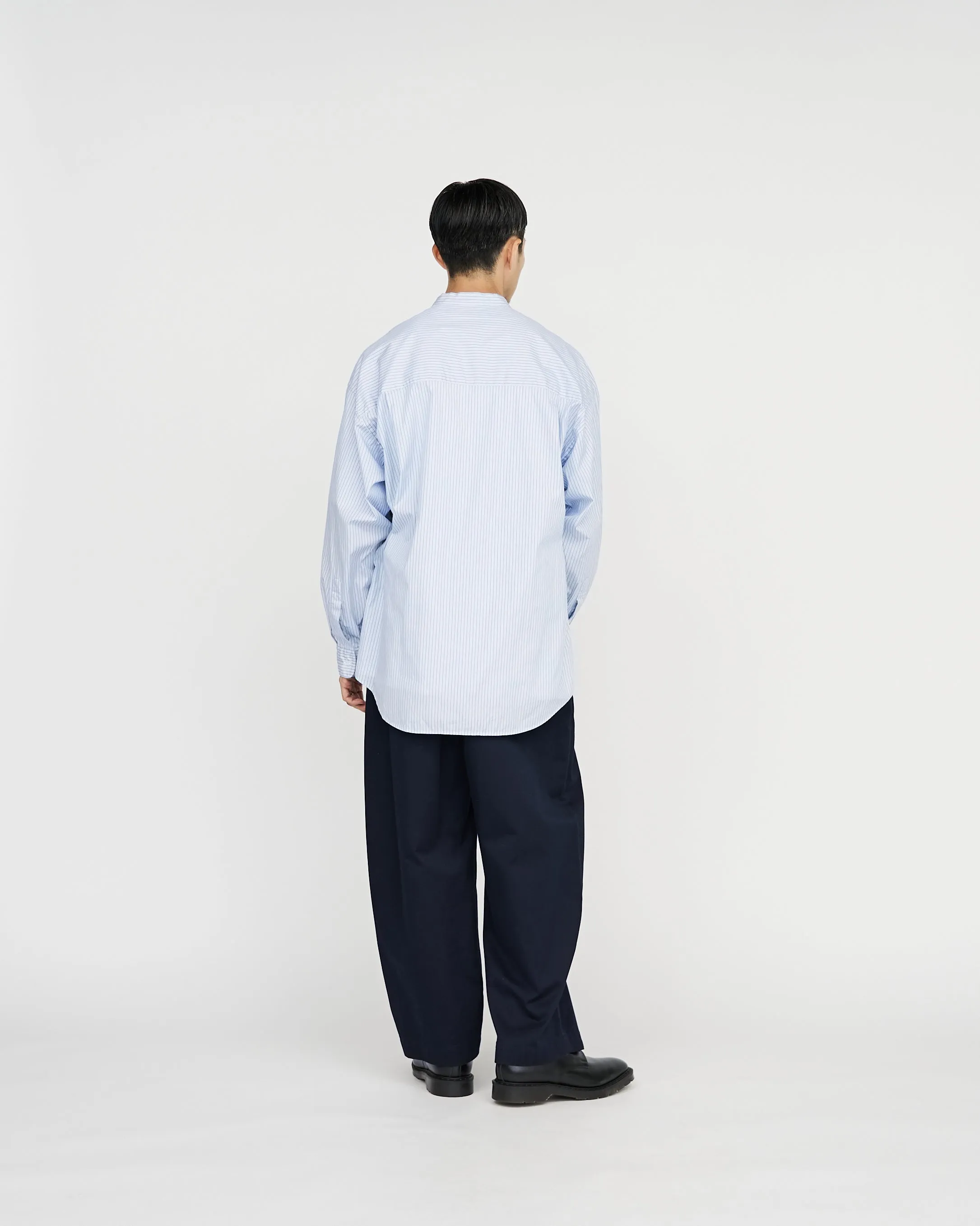 SOKTAS L/S Oversized Band Collar Shirt