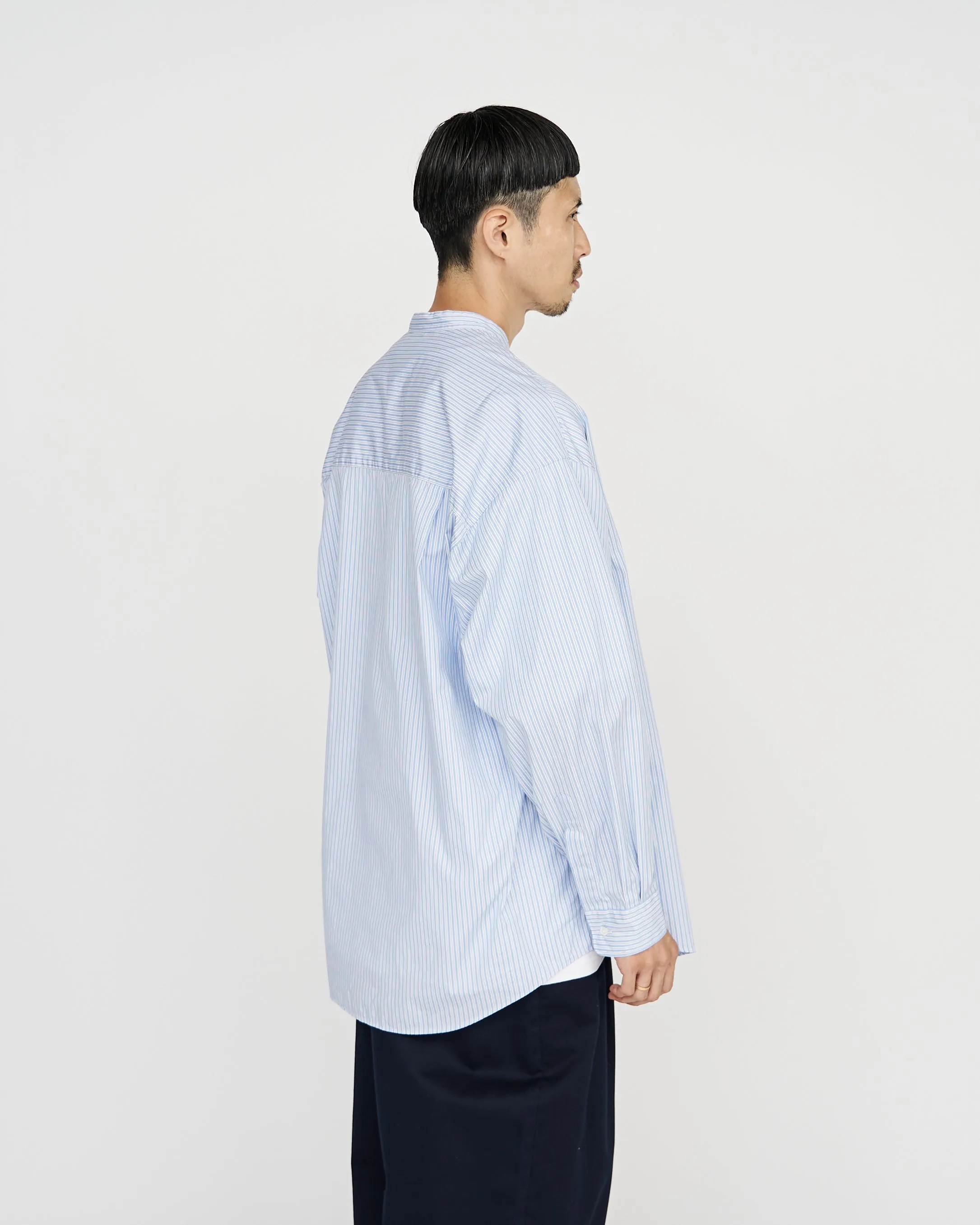 SOKTAS L/S Oversized Band Collar Shirt