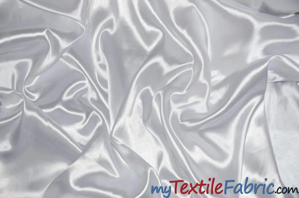 Stretch Charmeuse Satin Fabric | Soft Silky Satin Fabric | 96% Polyester 4% Spandex | Multiple Colors | Wholesale Bolt |