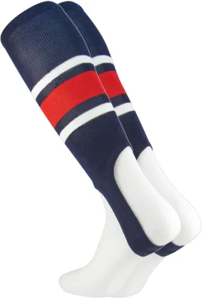 Striped Baseball Stirrups 7 Inch Pattern E